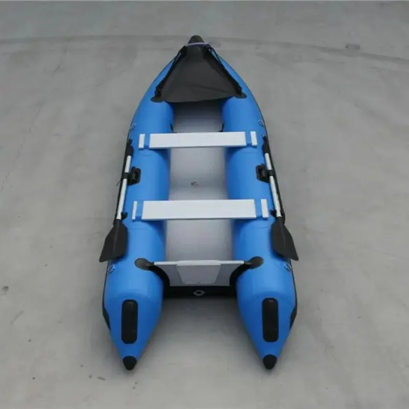 

1 Person Drop Stitch Foldable Canoe Boat White Water Sea Inflatable Fishing Kayak with Accessories