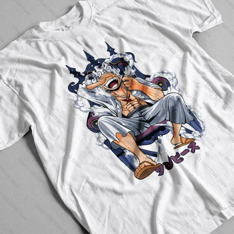 

Luffy Gear5 Самая продаваемая футболка унисекс ONE PIECE Удобная и дышащая повседневная модная верхняя одежда Y2K