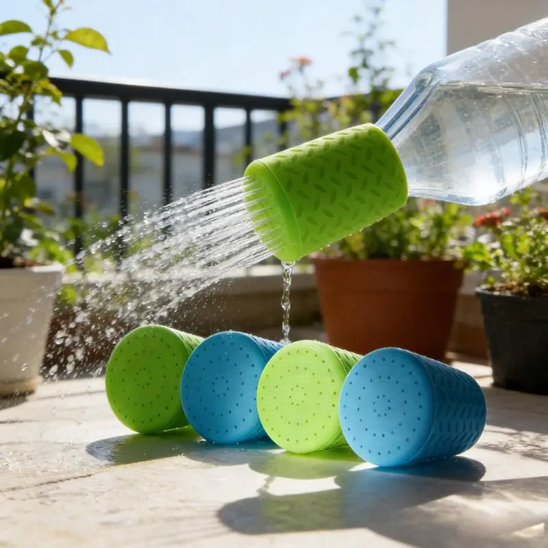 Universal Pet Bathing Sprinkler For Pet Washing Tools Silicone Portable Pet Bathing Sprinkler Bottle Cap Shower Head view 4