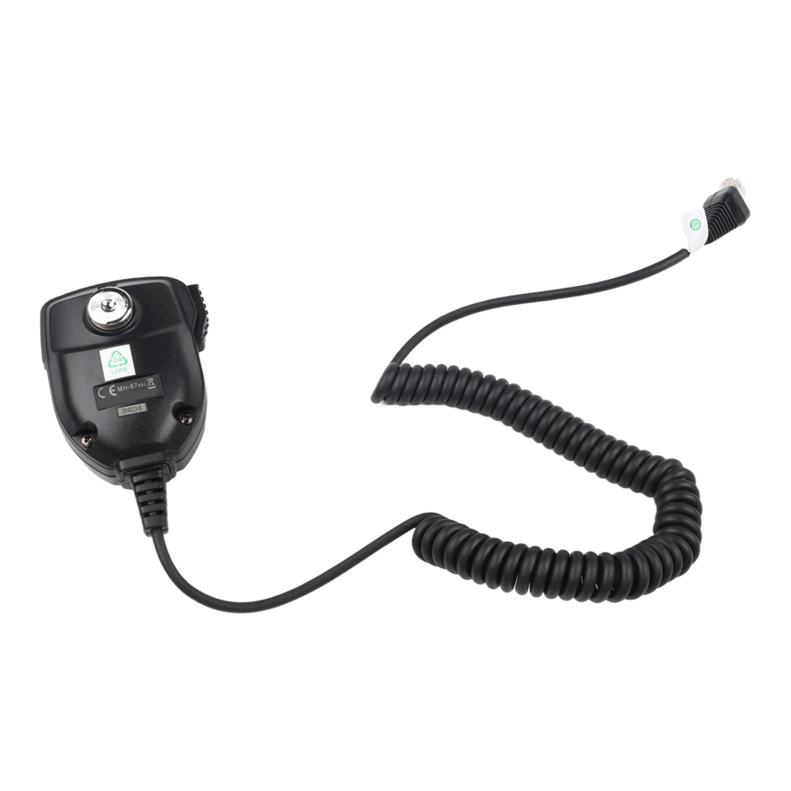 Black Mobile Microphone 8 Pin Mobile Microphone With PPT Button Handheld Microphone Noise-Canceling Microphone 8-Pin Connector