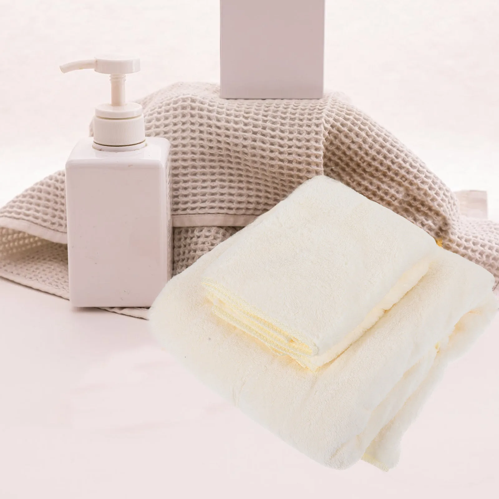 

Coral Fleece Towel Set Lightweight Portable Quick Dry Bathing Shower Home Soft Breathable Absorption Beach Pool Hotel Use Bath