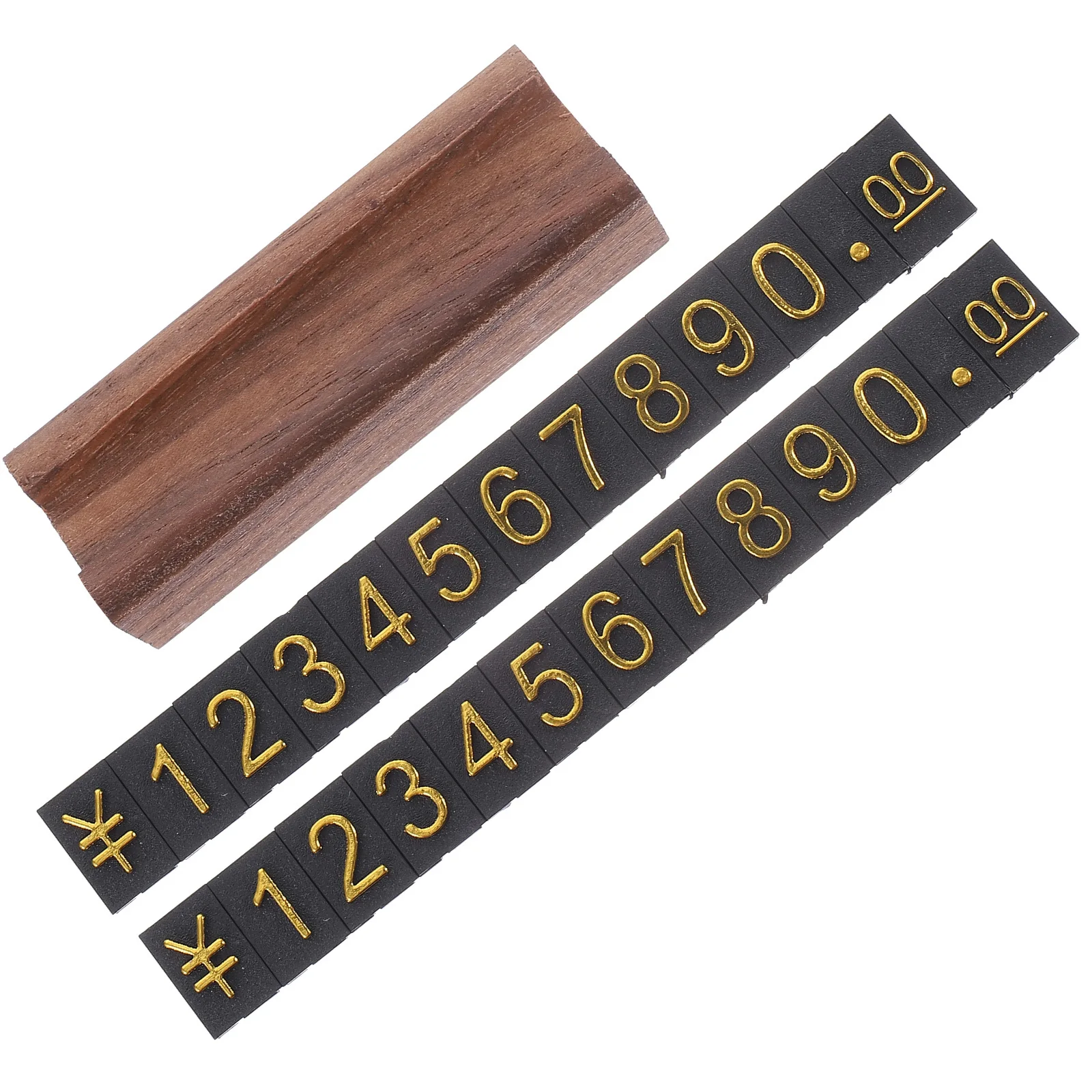 

1Set Price Display Cube Wood Plastic Adjustable Pricing Tag for Jewelry Shop Retail Counter Price Tags Retail Counter