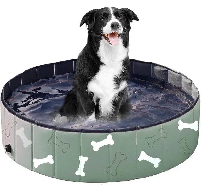 

Customizable Foldable Dog Swimming Inflatable Pools Pet Bathing PVC Tub Outdoor Dog Piscina