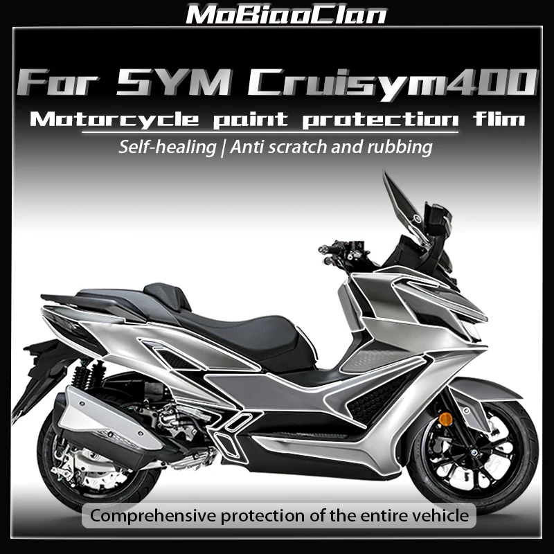 

For SYM Cruisym 400 Cruisym400 2025 invisible car body transparent protective film fuel tank attachment modification