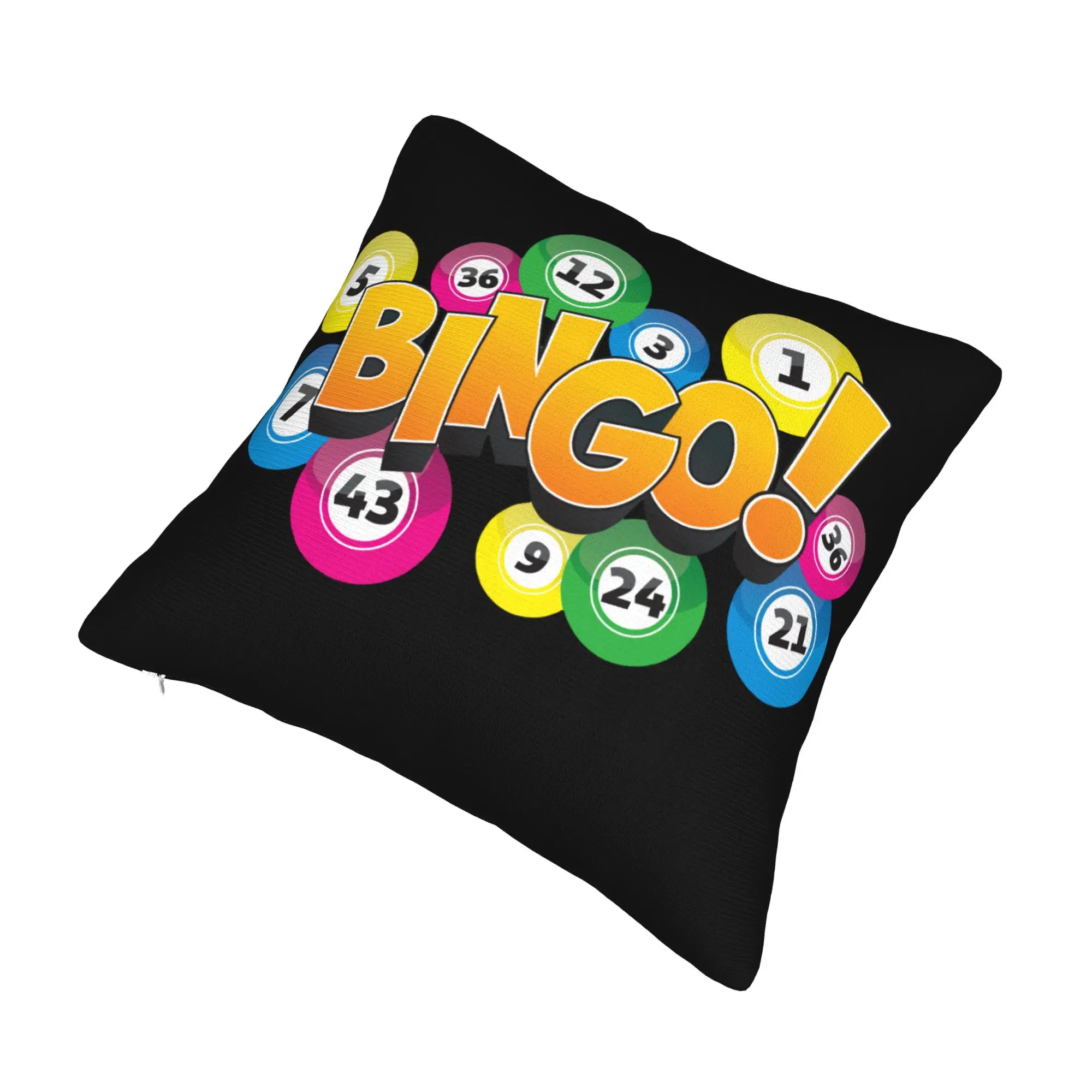 Luxury Hot Game Bingo Cushion Covers 45x45cm Soft  Pillow Case for Sofa Car Square Pillowcase Bedroom Decoration