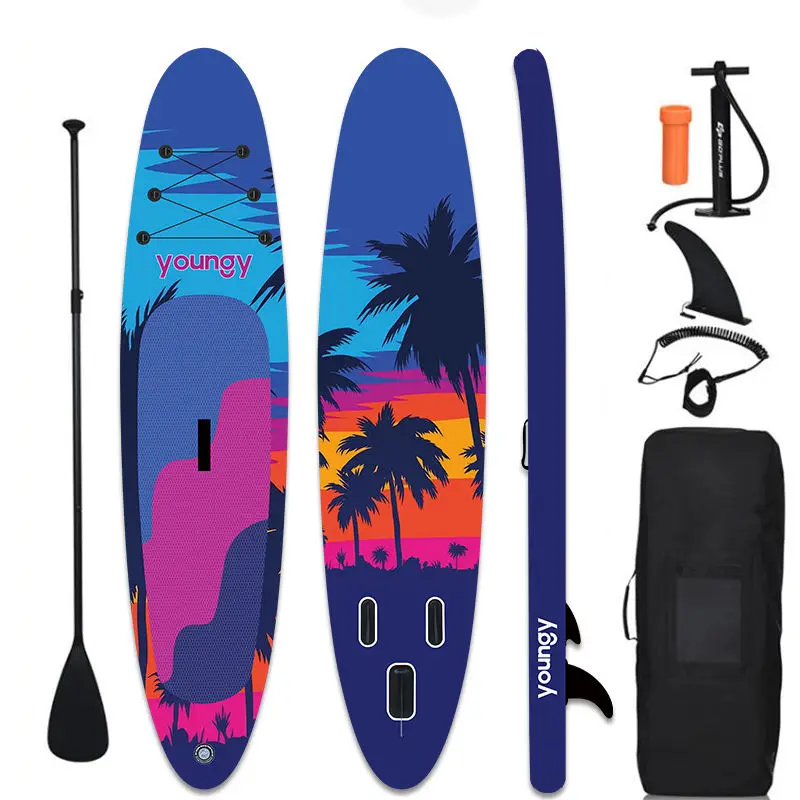 High Quality Unisex Inflatable Paddle Board Factory OEM Surfboard For Water Sports And Beach Surfing