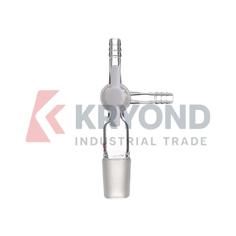 Three Way Glass Stopcock PTFE Plug 24/29 Laboratory Flow Control Glassware Connector Research Apparatus Series Model Accessories