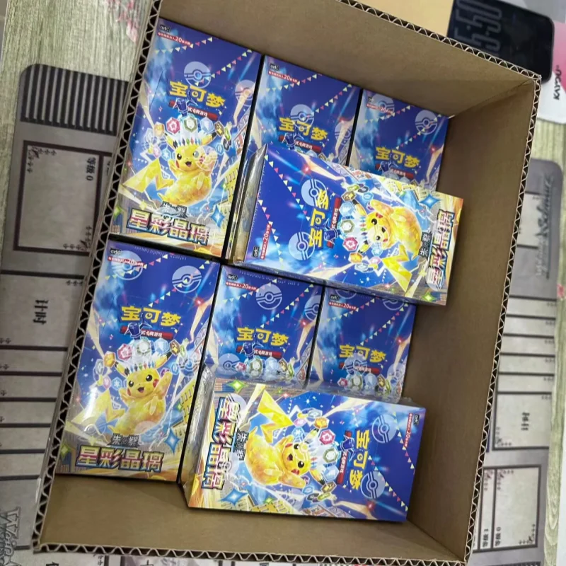 

PokeMon Official Genuine Ptcg Card Simplified Chinese version 17.0 Scarlet&Violet -Stellar Crystal And Coin set Collectible Card