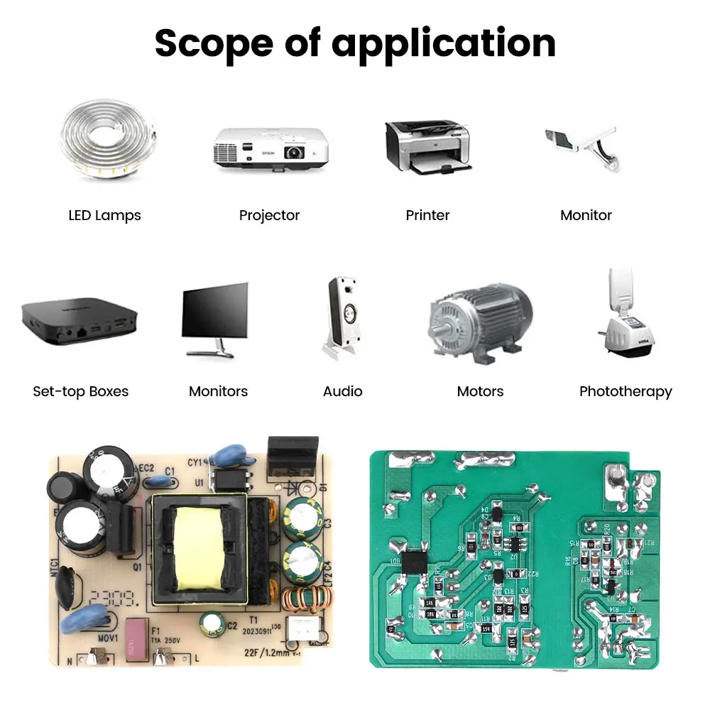 AC100-240 to DC12V 2A 24W AC-DC Switch Power Supply Module Overvoltage Overcurrent Short Circuit Dual Protection Power Supply