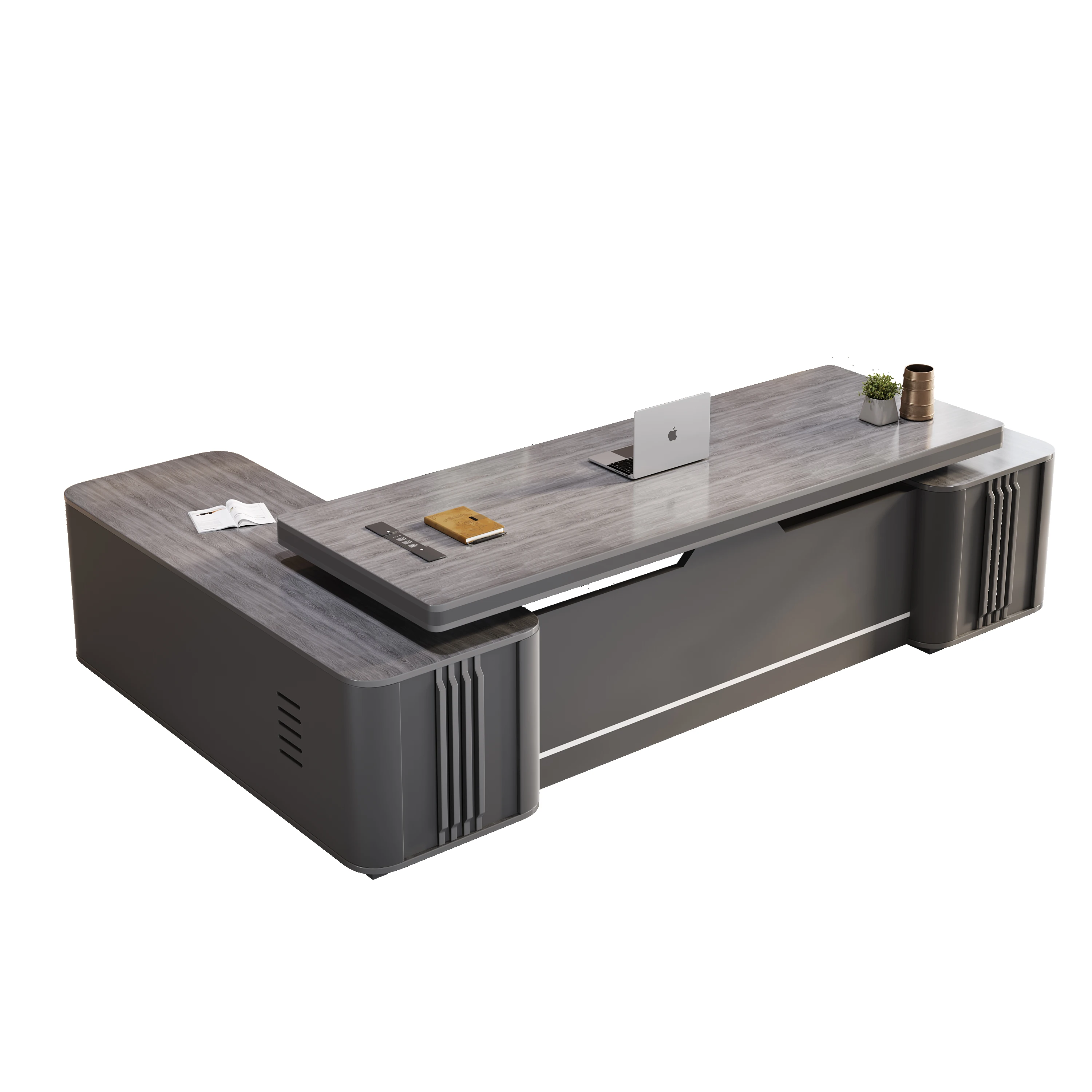 

Senior Atmosphere Chairman General Manager Boss Desk Light Luxury Wood Desk