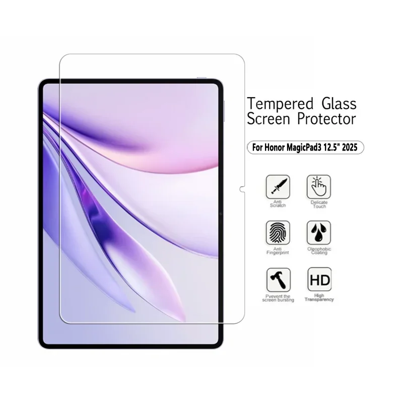 2PCS Tempered Glass Film For Huawei Honor MagicPad3 12.5 inch 2025 9H HD Anti Scratch Screen Protector CGL-W00/CGL-W10 12.5