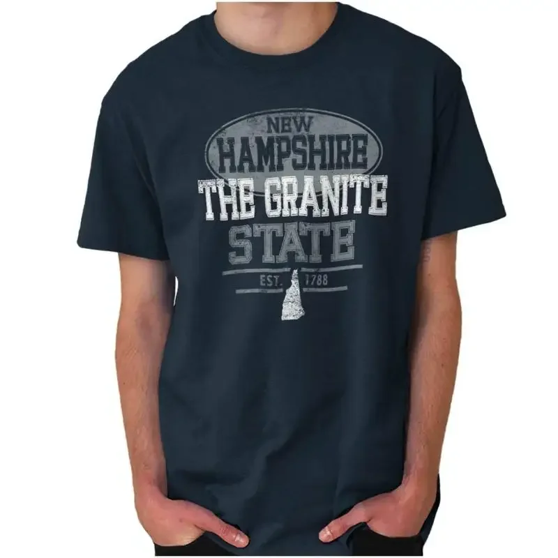 New Hampshire Granite State Souvenir Gift NH Womens or Mens Crewneck T Shirt Tee