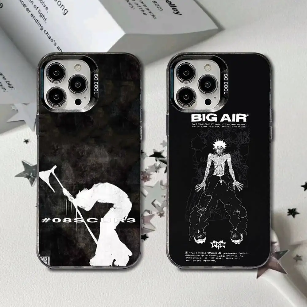 

Rapper Drain Gang Phone Case For iPhone 16,15,14,13,12,11,8,7,Pro,Max,Plus,Mini,XS,SE Anti Fall Black Matte Hard