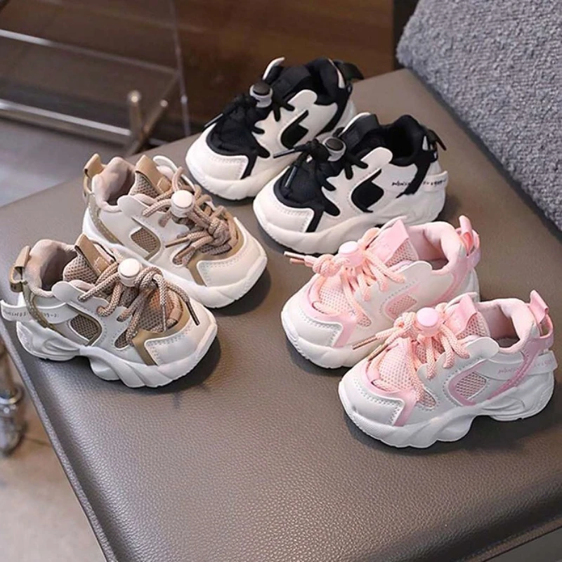 

Autumn Mesh Breathable Kid Sport Shoes Lightweight Comfortable Casual Boys Girls Non-Slip Fit for 2-7 Years Old