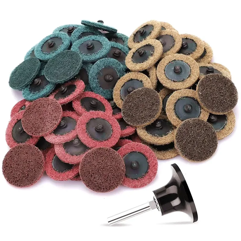 2-Inch Extra Heavy Roll Surface Conditioning Die Grinder Abrasive Sanding Discs 61pcs-Set 24sets-Carton Effective