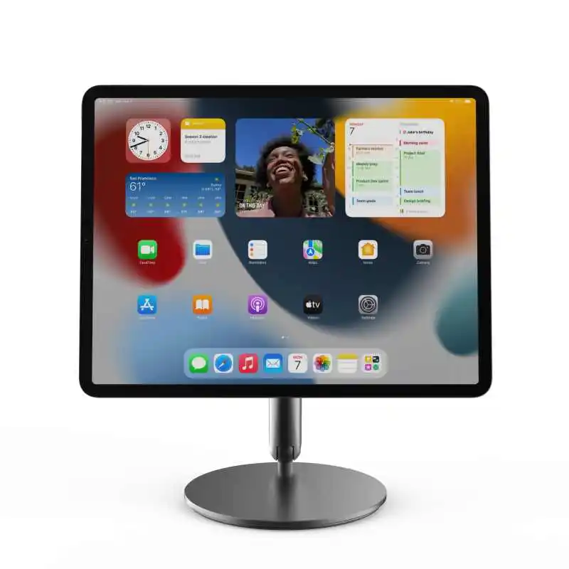 ipadproAir654 magnetic suction bracket folding rotating metal portable 12.9 inch desktop drawing wireless charging