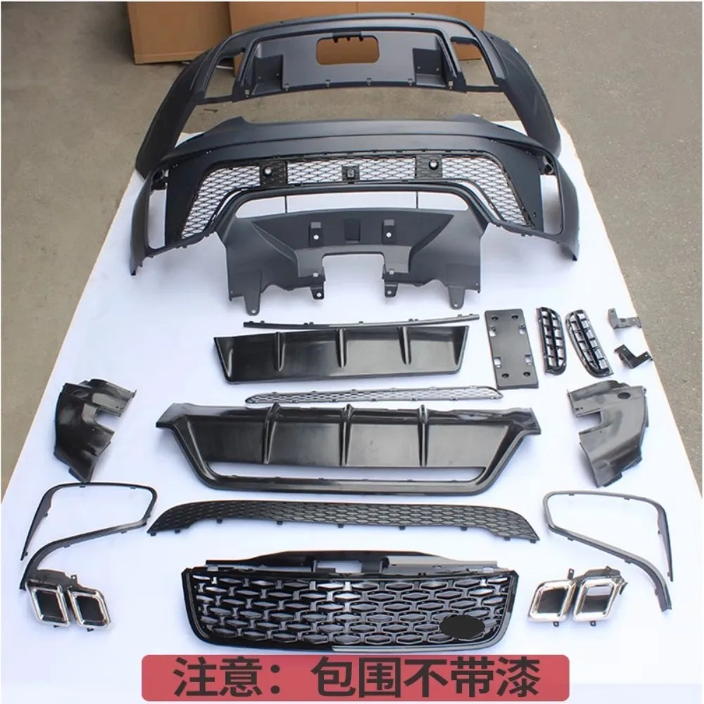 Unpainted Body Kit For Land Rover Discovery 5 Modified Front Rear Bumper Lip Grill Mask Tail Throat Auto Accessories