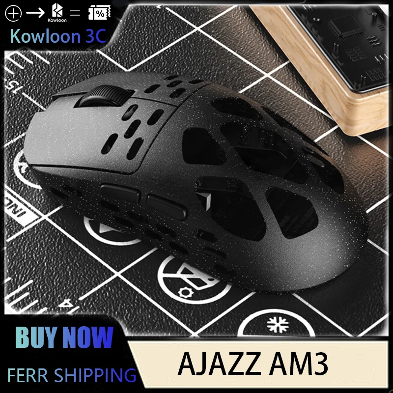 AJAZZ AM3 PRO MAX Magnesium Alloy Gaming Mouse Paw3950 Wireless Tri-Mode Lightweight 8k rechargeable Attack Shark R3 Replace