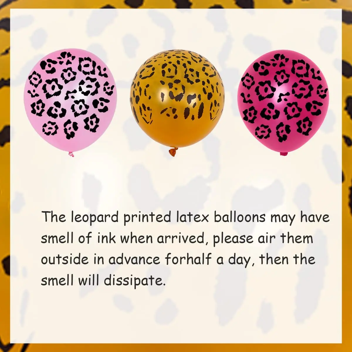 Funmemoir 36 Pieces Leopard Cheetah Spotted Print Balloons Wild Animal Themed Girls Birthday Party Bachelorette Party Decoration