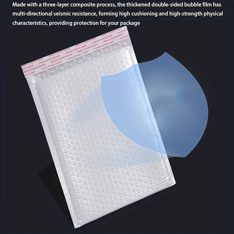 9.5X6Inch Bubble Mailers Witte Poly Gewatteerde Enveloppen Medium Mailing Ondoorzichtige Verpakking Post Zelfzegel Waterdichte Verzendzakken