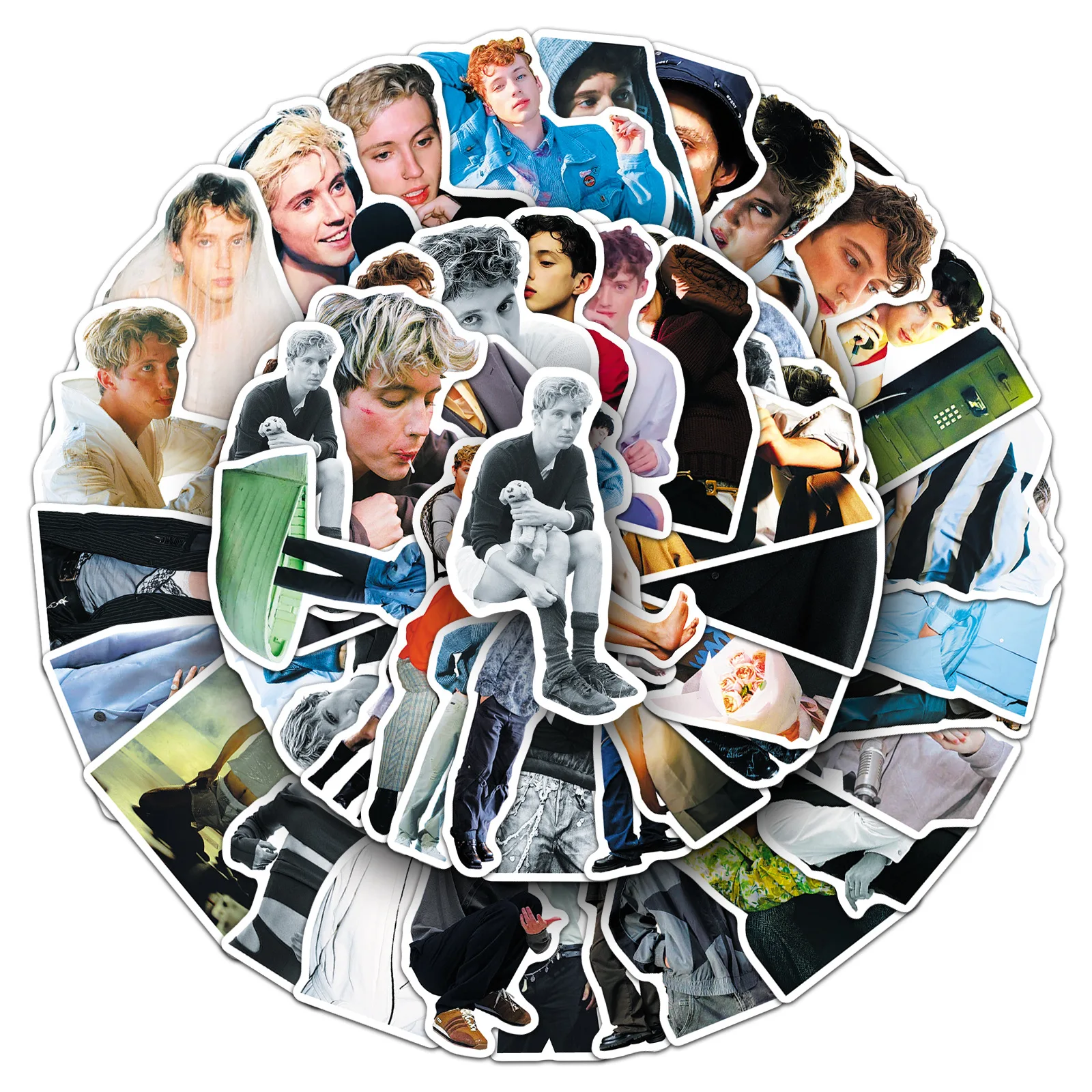 

50PCS Singer Troye Sivan Sticker Personalized Cool Graffiti Waterproof Decal for Scooter Motorcycle Helmet Water Cup Laptop