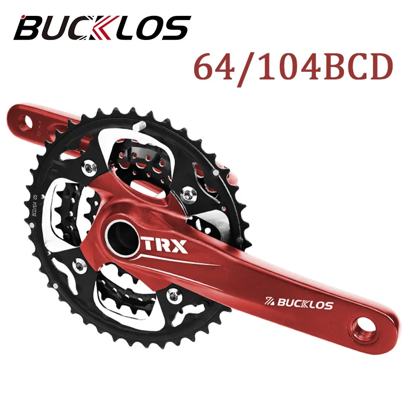 

BUCKLOS Mtb Crankset 104/64 BCD Bicycle Cranksets 3*9S 3*10S Triple Speed Mountain Bike Crank 170MM Bicycle Integrated Crank Set