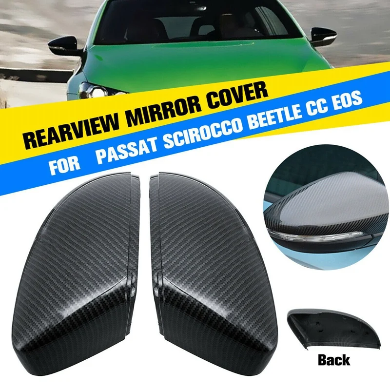 

Door Left & Right Rear Rview Mirror Cover Side For-VW Jetta Passat B7 2011-2017 3C8857537 3C8857538