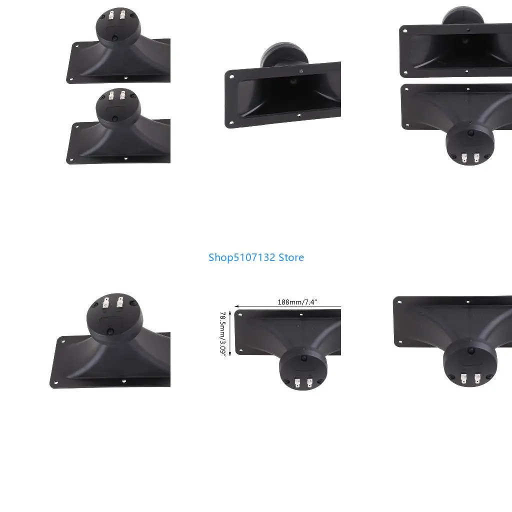 87HD 2pieces Lightweight Rectangle Speaker 150W Maximum Power Tweeters