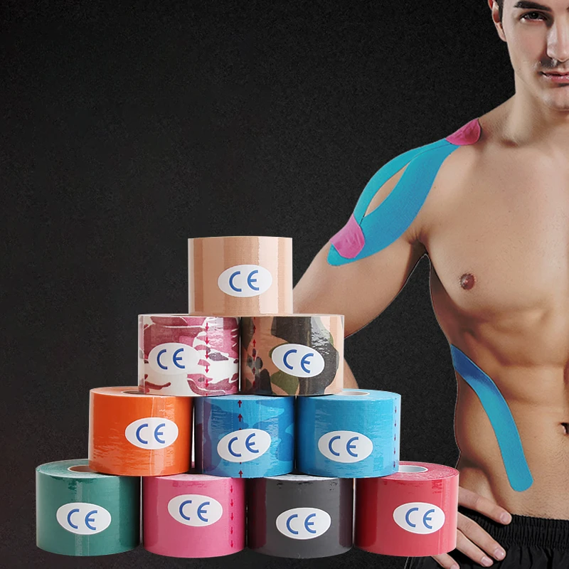 20 sztuk do 5 sztuk dobrej jakości taśmy Kinesiotape taśma kinezjologiczna Sport Athletic Taping Strapping piłka nożna ćwiczenia Knee Protect