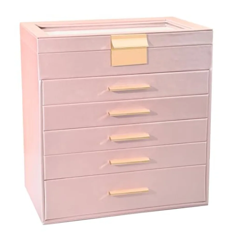 

Jewelry Boxes for Women Large Jewelry Box for Necklace Bracelet Earrings Rings Storage Jewelry holder Organizer for Girls Gift