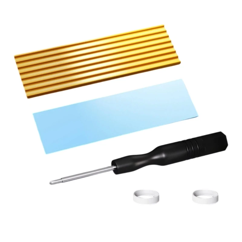 M.2 SSD NVMe Heat Sink M.2 2280 Hard Disk Copper Heatsink with Thermal Cooling HX5E