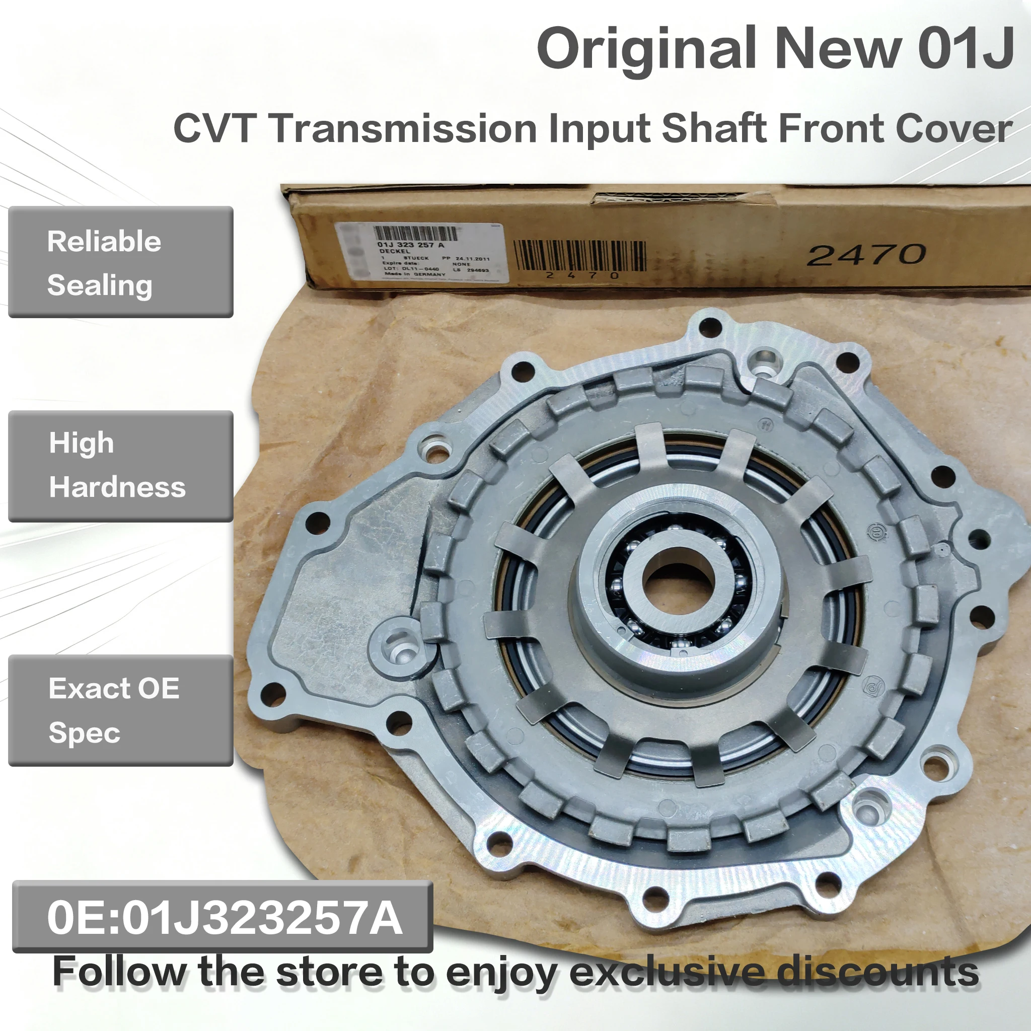 Original New 01J CVT Transmission Input Shaft Front Cover OE 01J323257A For VW Audi