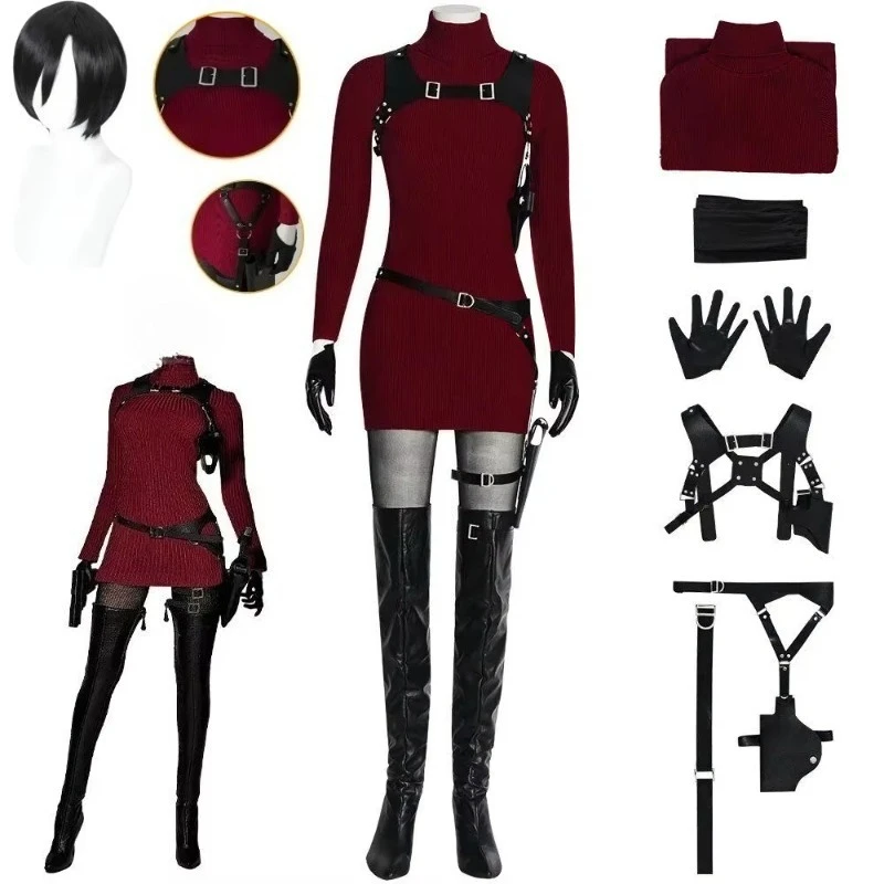 Costume de cosplay complet de style identique pour jeu d'horreur, film, Halloween, carnaval, Comic Con, scène
