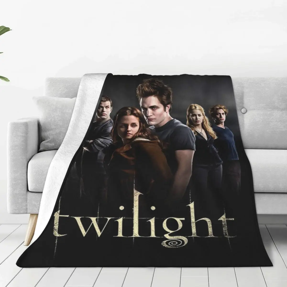 Twilight Blanket Romantic Fantasy Movie Travel Office Flannel Throw Blanket Warm Soft Bedroom Design Bedspread Birthday Gift