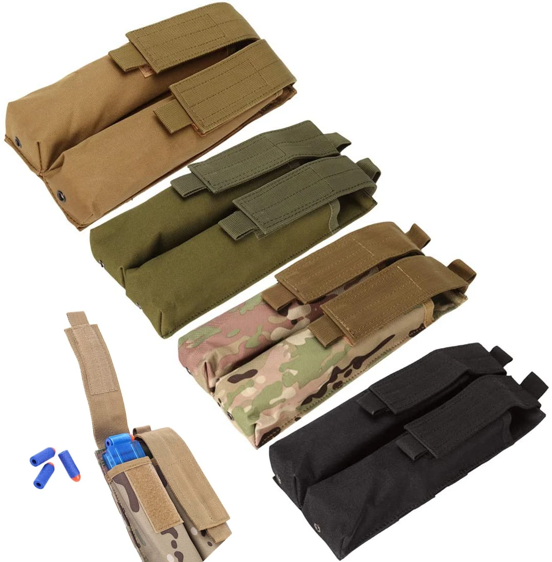 Tactical Magazine Pouch 1000D Magazine Holder Molle Double Magazine Pouch for P90 Magazine and Worker Short Darts Magazine