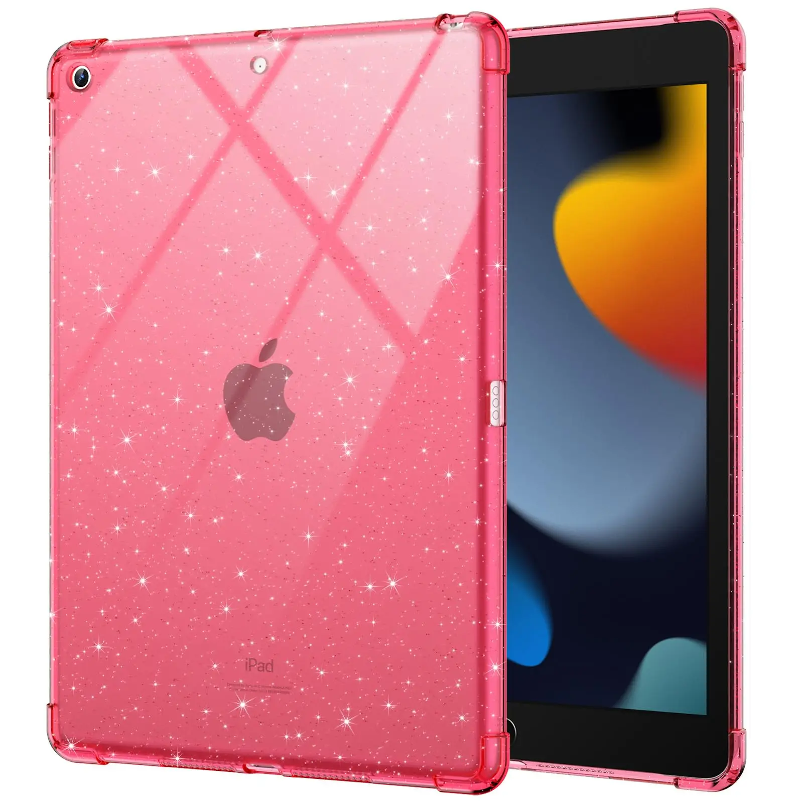 

Блестящий чехол для Apple iPad 10.2 7-го, 8-го, 9-го поколения 2017/2018/2019, противоударный, из мягкого силикона, с мерцающим блеском.