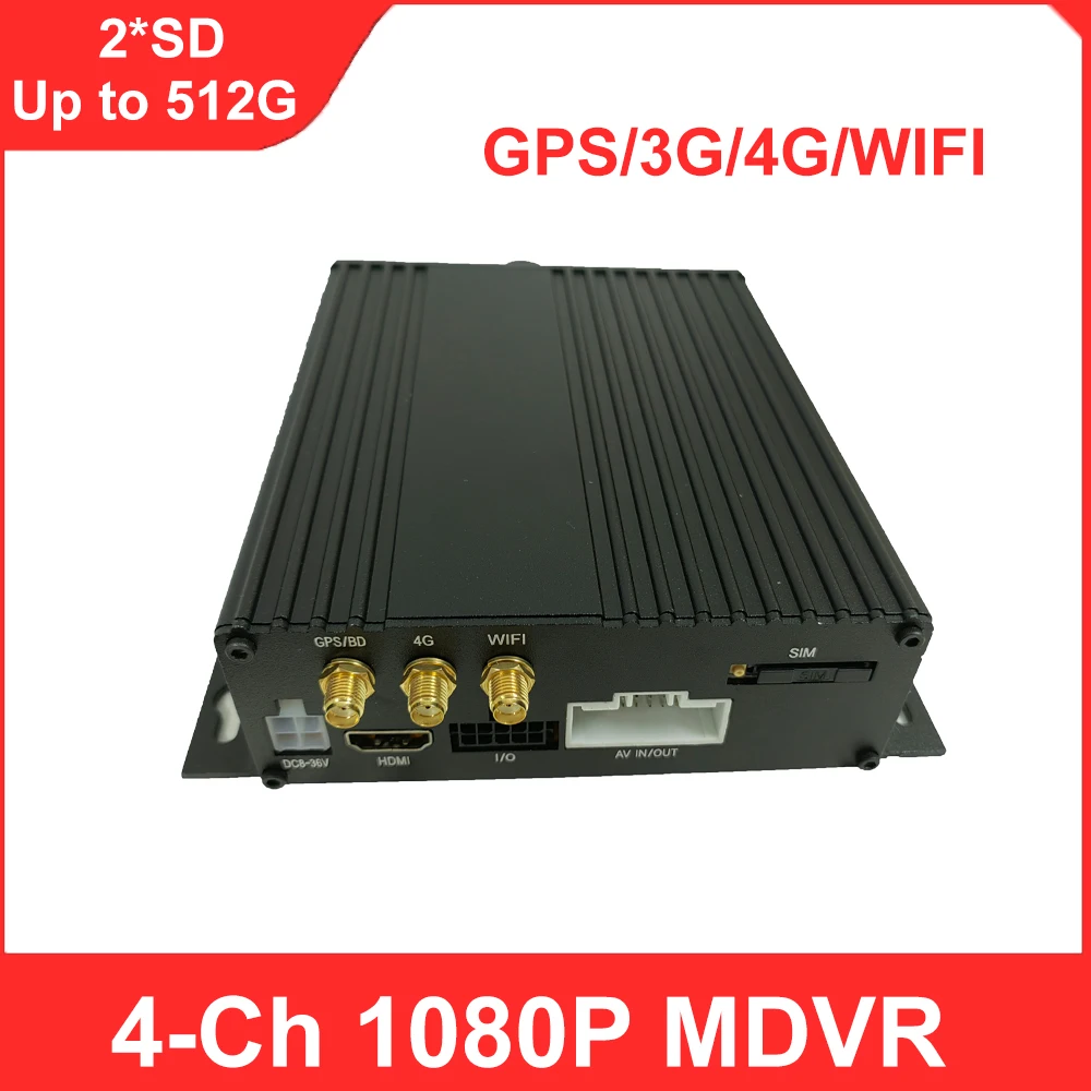

For Vehicle BUS TRUCK H.264 4-Ch Alarm Input Car Black Box Mobile DVR Video Recoder
