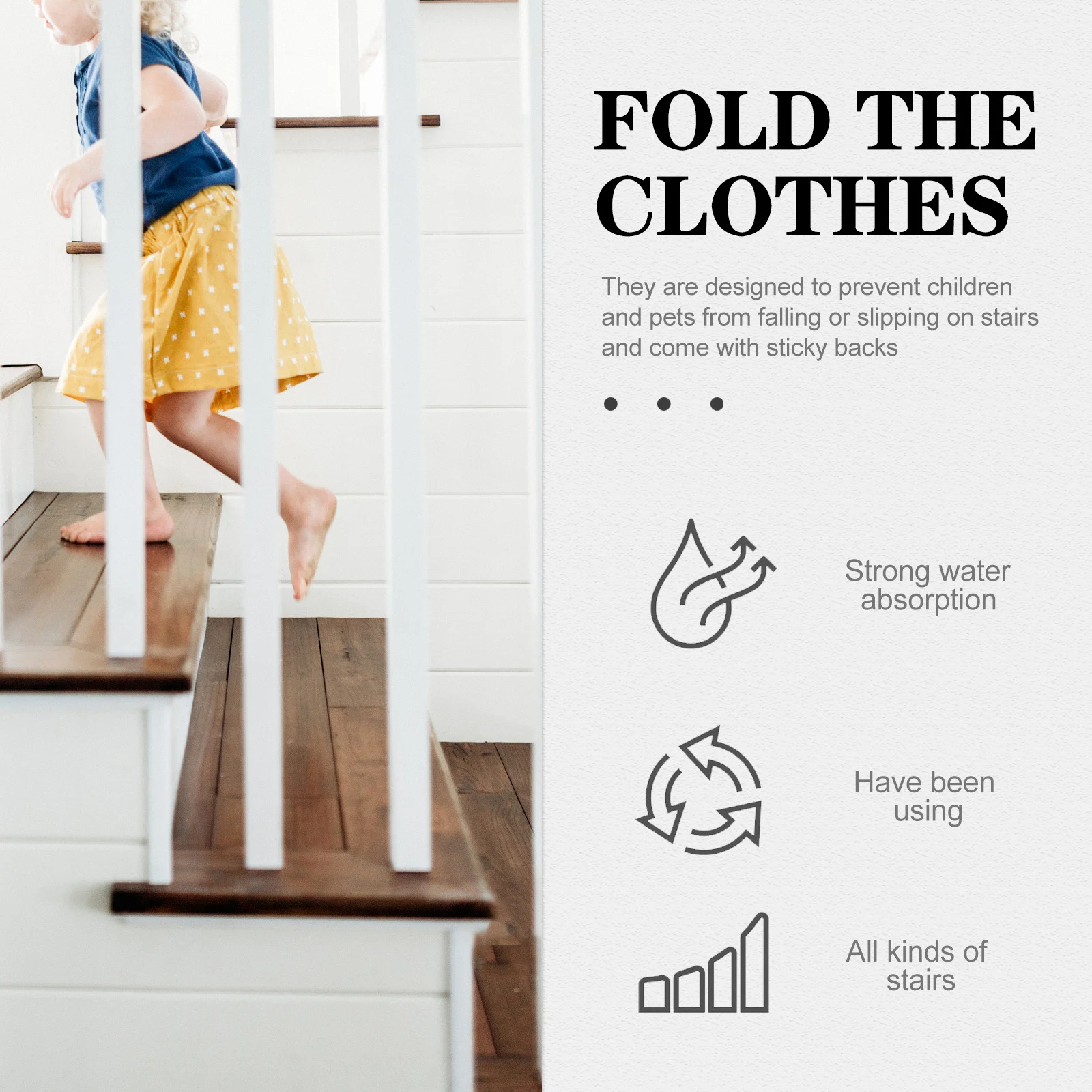 

2pcs Non-Slip Stair Treads Washable Self-Adhesive Step Rugs For Household Safety Anti-Skid Carpet Mats Stair Protection Building