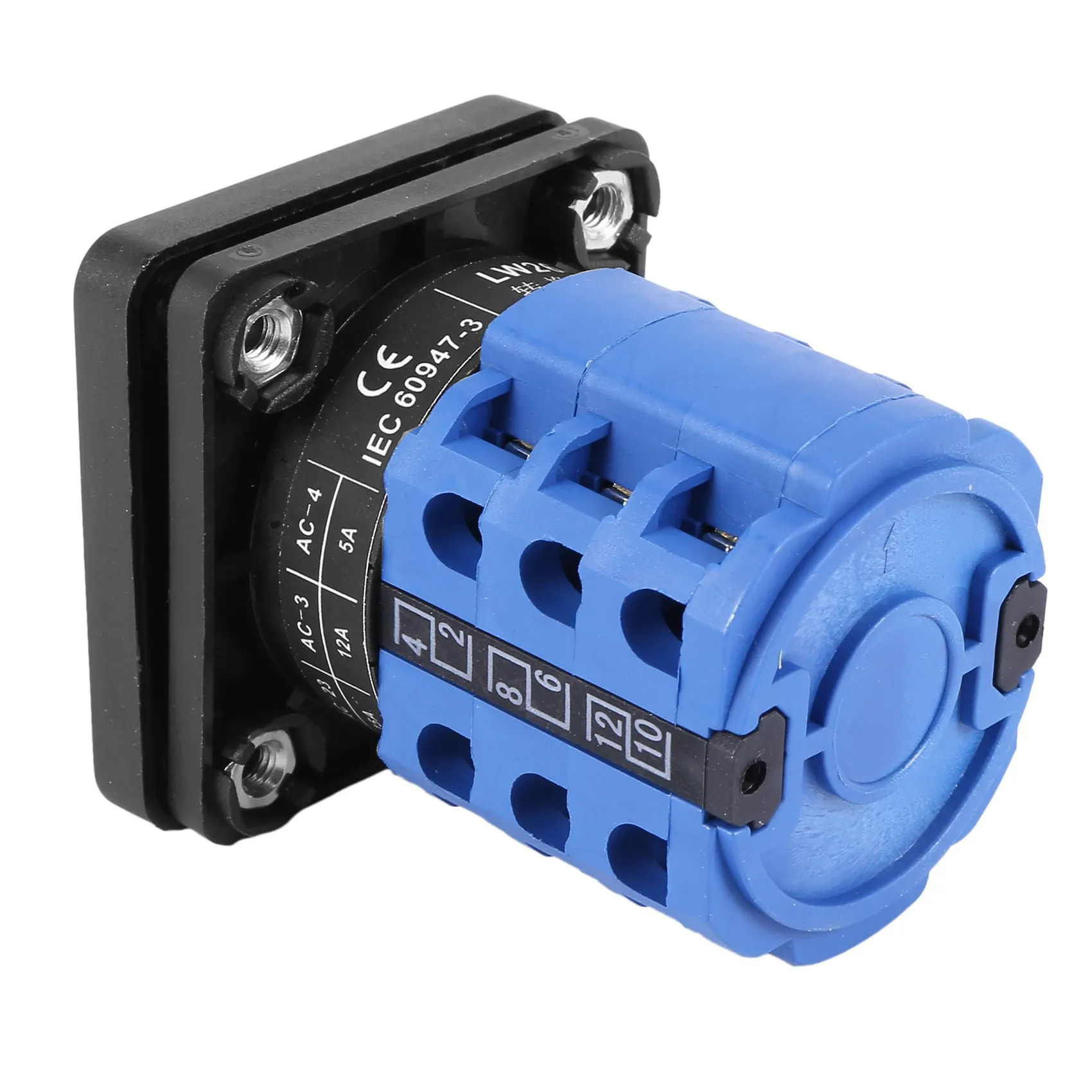 

ABFA 2X 3 Positions On-Off-On Changeover Control Rotary Cam Switch 20A