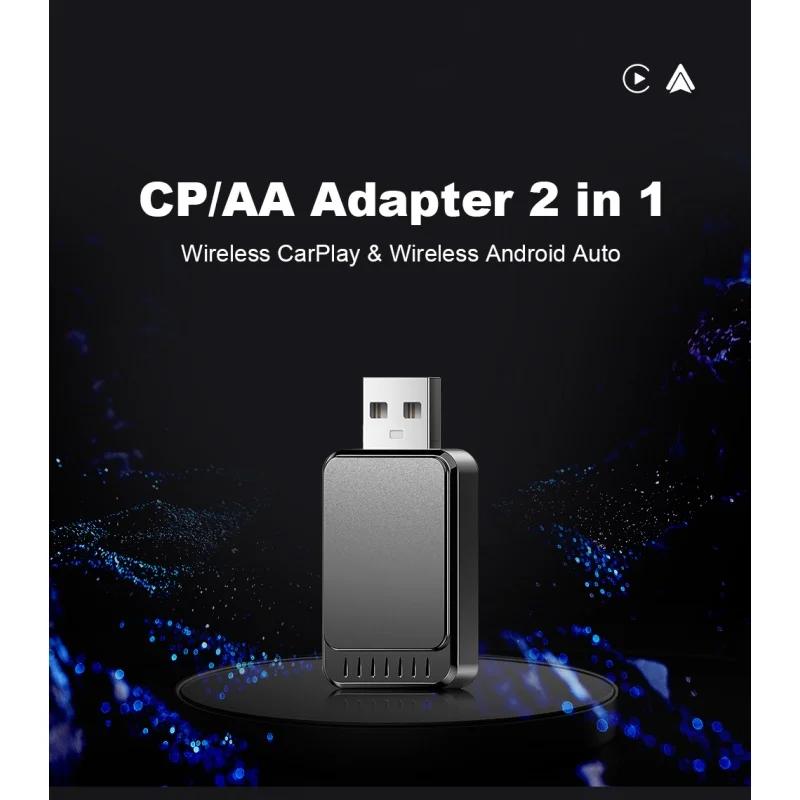 X7 Wireless CarPlay Adapter Android Auto 2 in1 Smart Mini Box WiFi5 for 99% of Original Wired CarPlay/Auto Cars BT Auto Connect