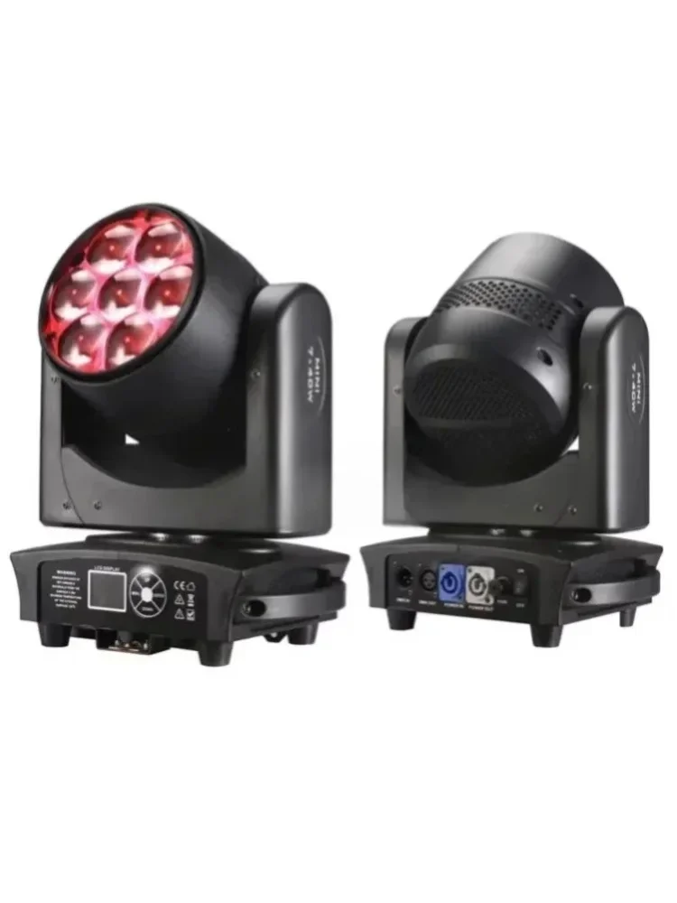7x40W RGBW 4in1 LED Moving Head Bee Eye Zoom Beam Wash DMX Bühnenlicht für DJ Disco Nachtclub Party Bar EU-Stecker CE
