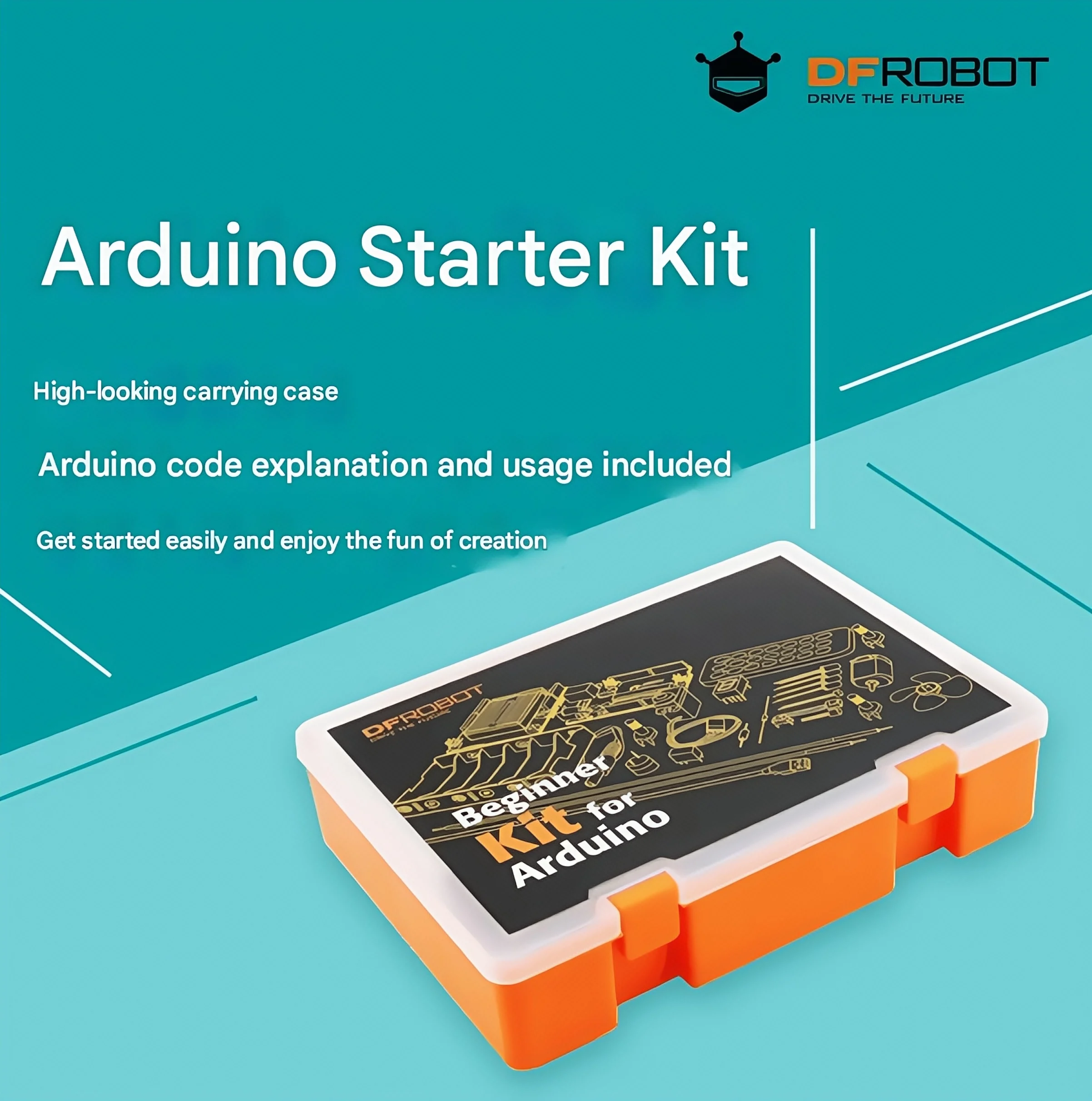 dfrobot-maker-kit-d'apprentissage-educatif-pour-debutant-pour-carte-de-developpement-arduino-uno-r3