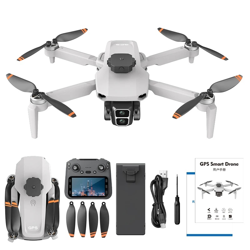 8K ESC Kamera Hindernisvermeidung GPS Auto Return Faltbare WIFI FPV RC Drohne 3KM Bürstenlosen 4,5 Zoll Bildschirm Fernbedienung Quadcopter