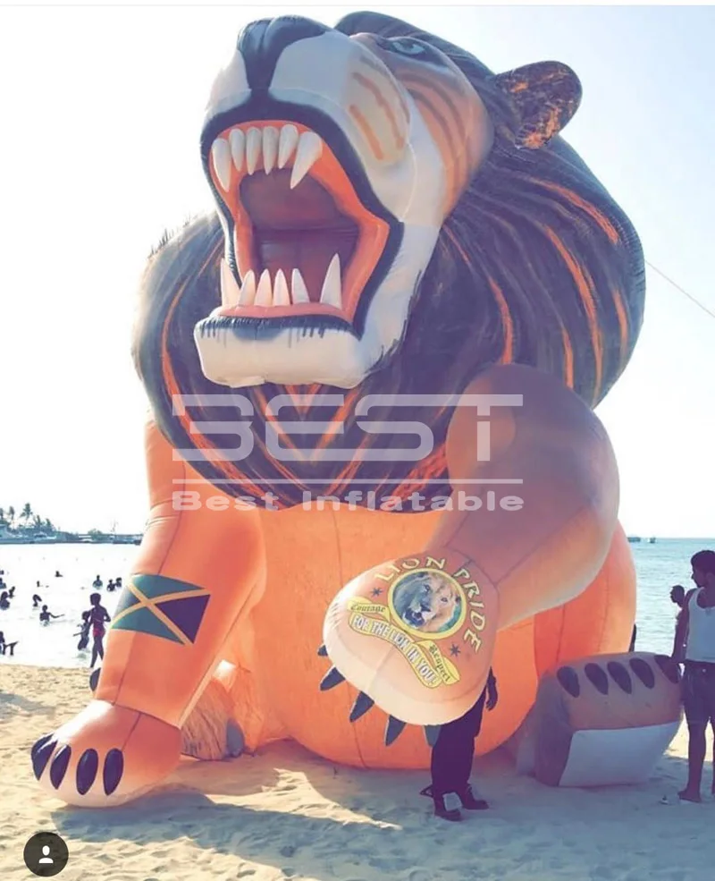 

6m Giant Inflatable Lion Cartoon Animal Customized Advertising for Event Party Decoration Outdoor Inflatable Toys for Sale