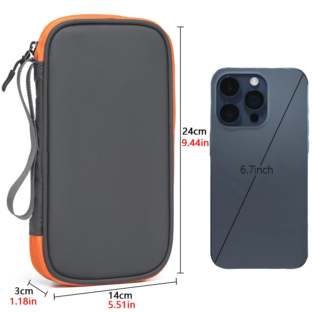 Multi-Functional Portable Passport Document Bag Anti-Theft Family Storage Card Holder Handbag Convenient Carry-On Organizer