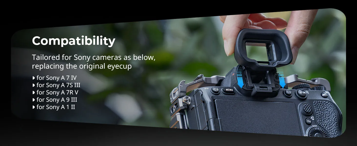 Visor de cámara SmallRig A7 IV / A7S III / A7R V / A9 III / A1 para cámaras Sony Alpha 1 / Alpha 7 / Alpha 9 Series 5255