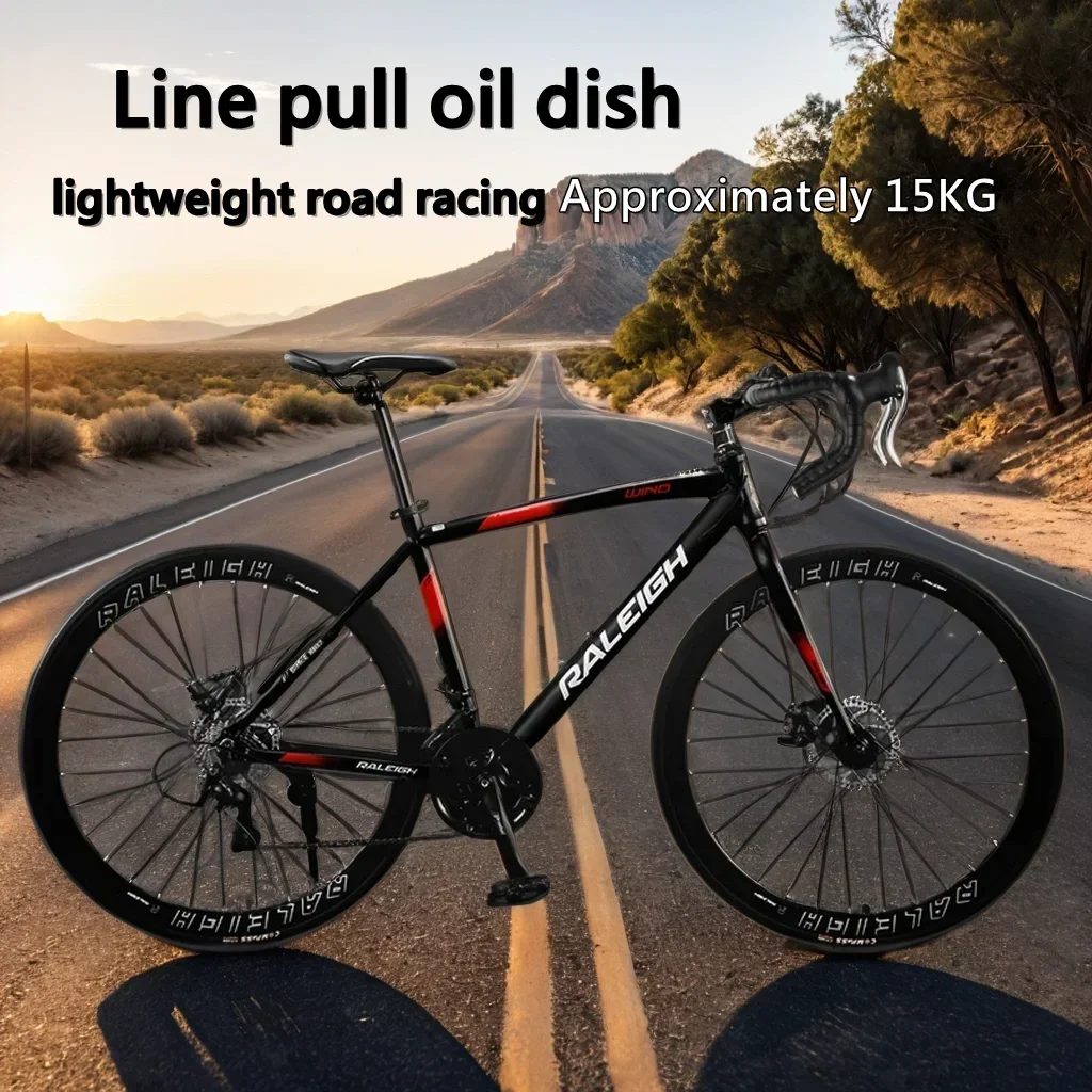 

700C Road Bike Cable Pull Oil Disc Gravel Bike Lightweight MTB 27/30 Speed Road Racing Bicycle Aluminum Alloy Commuter Bicicleta