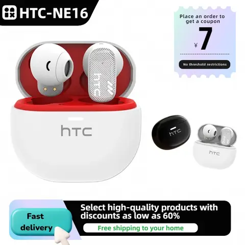 HTC NE51 NE16 Ai Bluetooth earphones sports wireless gaming low latency earphones in ear earbuds suitable for iphone and Xiaomi