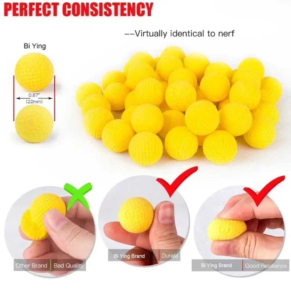 25/50100RoundsforToysGunRivalRefillRivalDartsToyGunBulletsforRival Toys Gun Toy Gun Ball Dart For ToyGun S Rival Apollo Zeus Gun