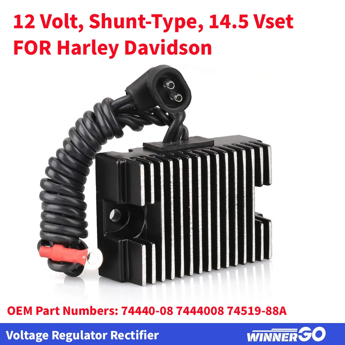 منظم جهد ثابت 12 فولت لدراجة Harley Davidson Evolution Big Twin CVO Dyna Fat Boy 32 AMP Shunt-Type 14.5 Vset #1